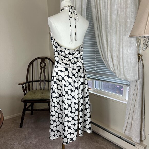 Y2k Charlotte Russe Polka Dot Halter Dress - Picture 4 of 5